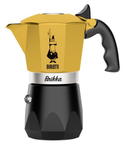 Bialetti Brikka mit Cremaventil (4 Tassen)